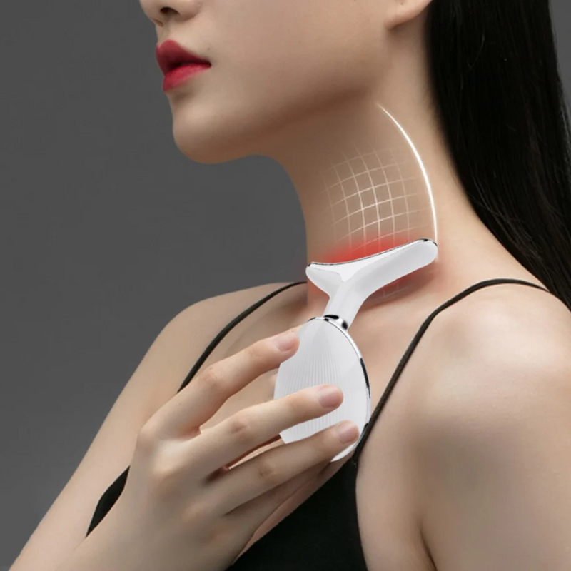 Masajeador Facial Reductor Arrugas - com Luz LED e Vibración