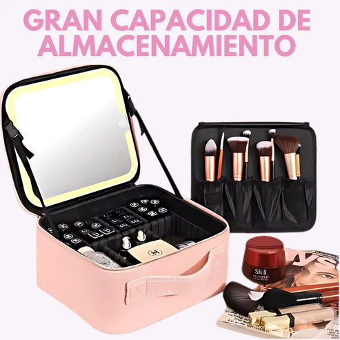 🧴 El Organizador de Maquillaje con Espejo LED 💡